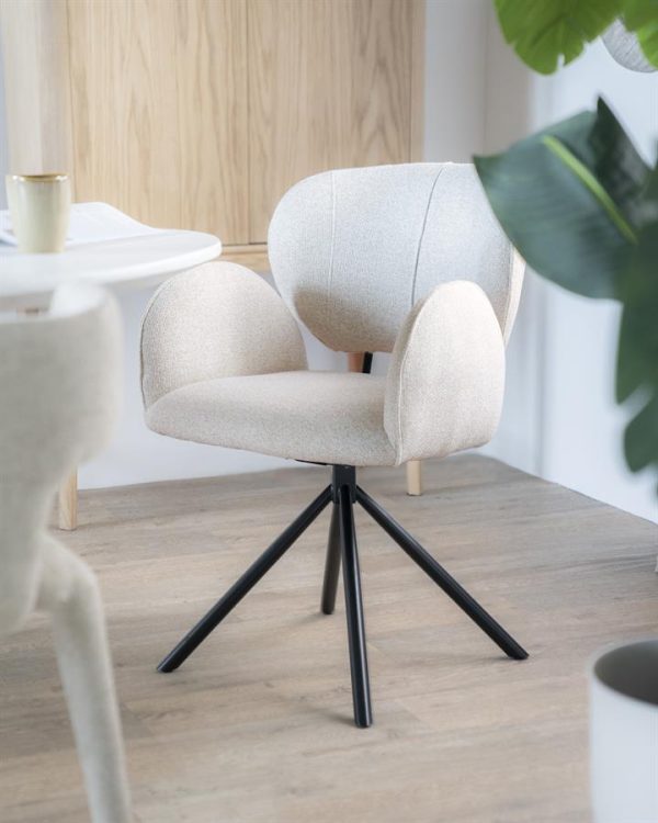 Stoel Rosalin - taupe Moon Eleonora - Afbeelding 16