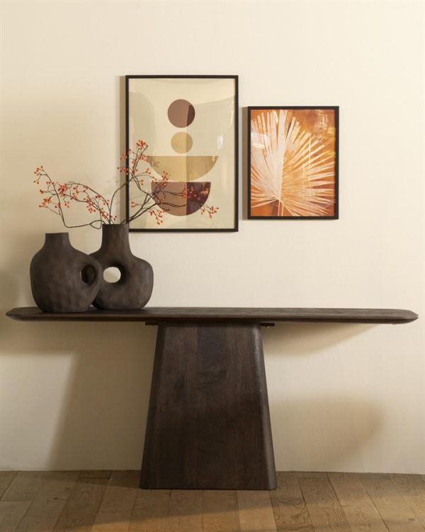 Sidetable Aron 180x40 – bruin Eleonora - Afbeelding 9