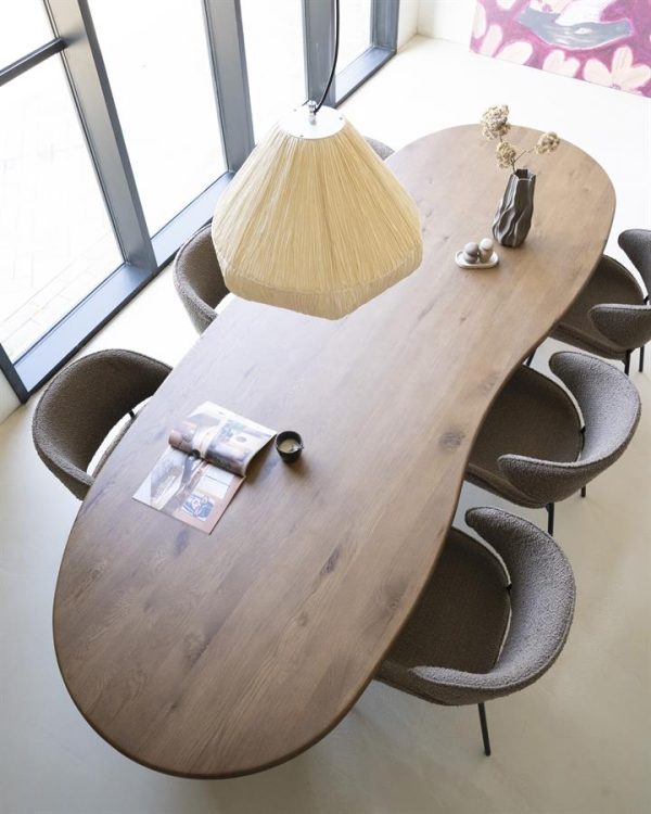 Eettafel Josh 300x110 cm - bruin Eleonora - Afbeelding 5