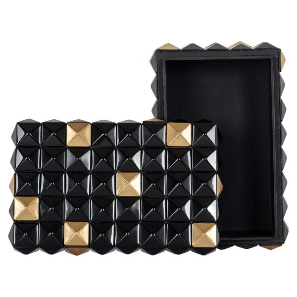 Opbergbox Velicia (Black/gold) Richmond Interiors - Afbeelding 6