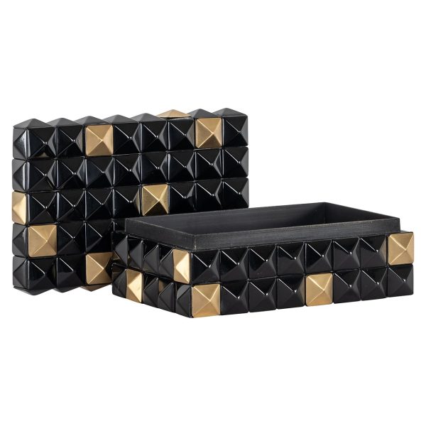 Opbergbox Velicia (Black/gold) Richmond Interiors - Afbeelding 7