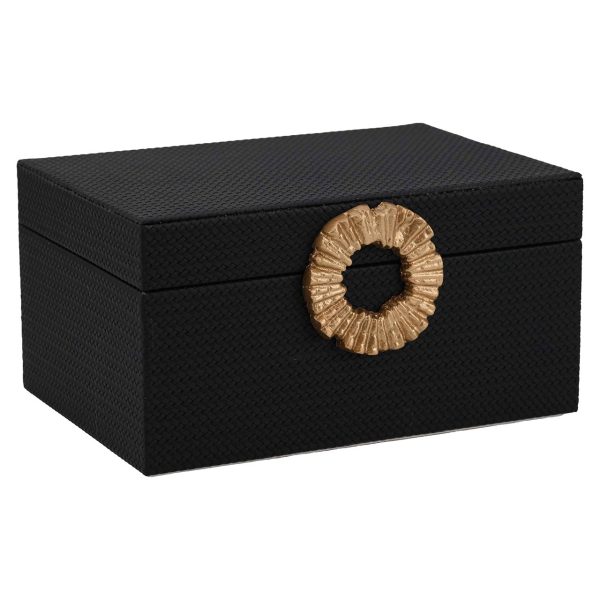 Opbergbox Amal groot (Black/gold) Richmond Interiors