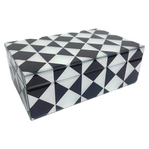 Opbergbox Silas groot (Black/white) Richmond Interiors