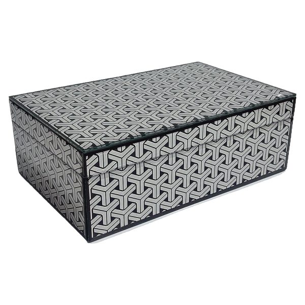 Opbergbox Feliz groot (Black/white) Richmond Interiors