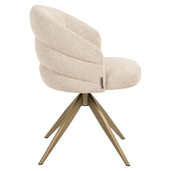 Draaistoel Zendaya biscotti brandvertragend (Biscotti) Richmond Interiors - Afbeelding 2