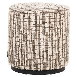 Poef Lexie 45Ø cream dalia (Dalia 11 Cream) Richmond Interiors
