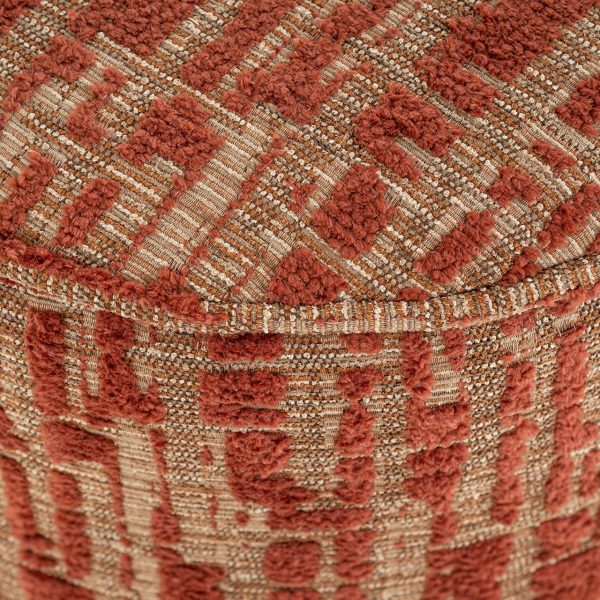 Poef Lexie 45Ø terra dalia (Dalia 511 Terra) Richmond Interiors - Afbeelding 3