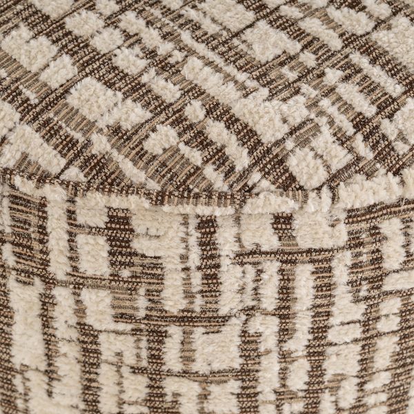 Poef Lexie 70Ø cream dalia (Dalia 11 Cream) Richmond Interiors - Afbeelding 3