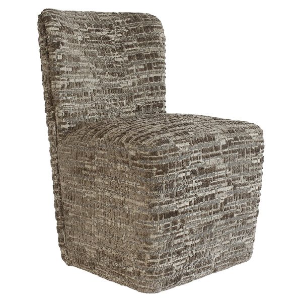 Stoel Lorain met wieltjes greige dalia (Dalia 45 Greige) Richmond Interiors