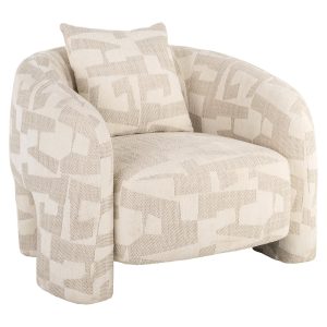 Lounge fauteuil Tuscany beige graffic (Beige graffic) Richmond Interiors