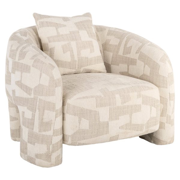 Lounge fauteuil Tuscany beige graffic (Beige graffic) Richmond Interiors