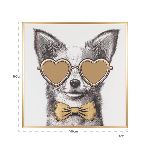 Wall art Bodhy (Black/gold) Richmond Interiors - Afbeelding 2