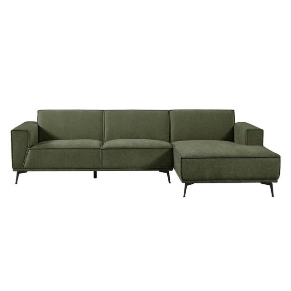 Leeds 2 5-AL + Chaise R - City 355 Bottle Green Tower Living