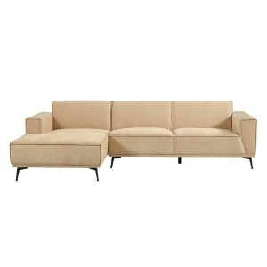 Leeds 2 5-AR + Chaise L - City 120 Beige Tower Living