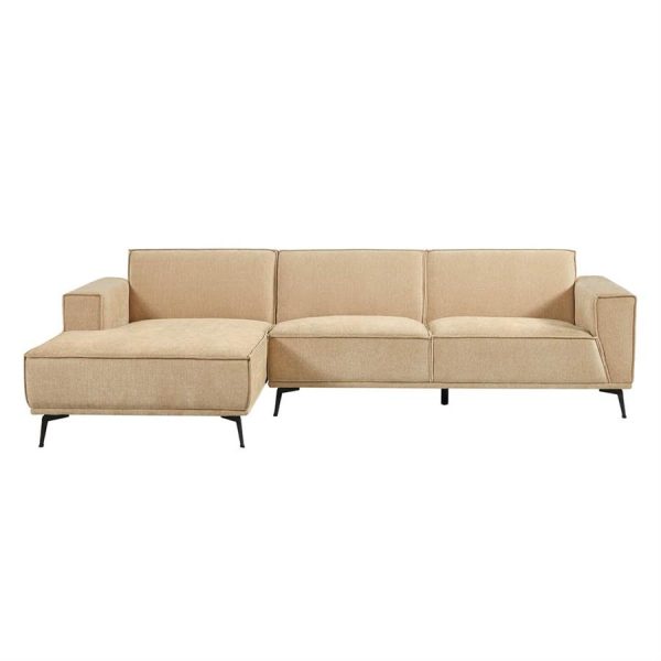 Leeds 2 5-AR + Chaise L - City 120 Beige Tower Living