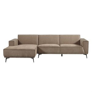 Leeds 2 5-AR + Chaise L - City 453 Moss Grey Tower Living