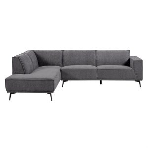 Leeds 2 5-AR + Ottoman L - City 464 Black Blue Tower Living