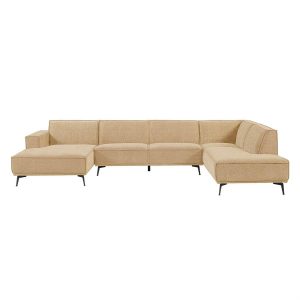 Leeds Chaise L - 2 5 - Ottoman R - City 120 Beige Tower Living