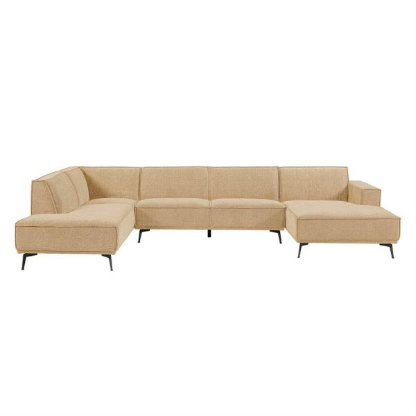 Leeds Chaise R - 2 5 - Ottoman L - City 120 Beige Tower Living