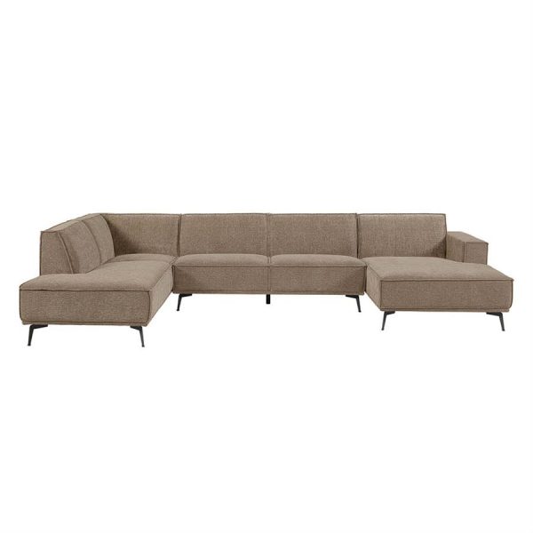 Leeds Chaise R - 2 5 - Ottoman L - City 453 Moss Grey Tower Living