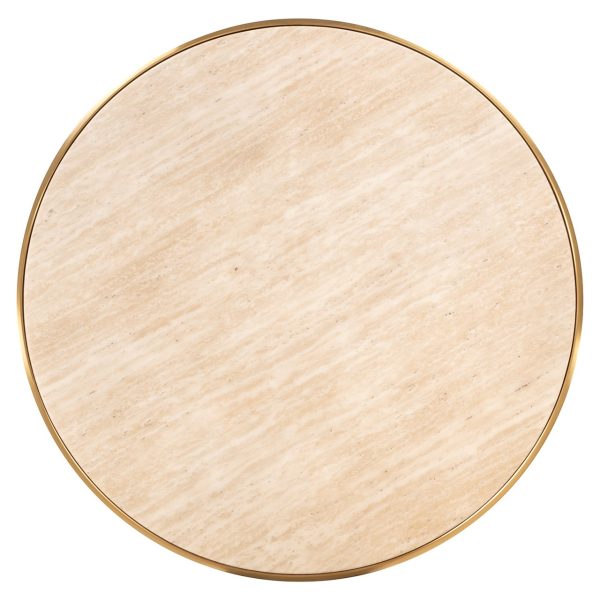 Bistrotafel Brazza 80Ø (Beige) Richmond Interiors - Afbeelding 2
