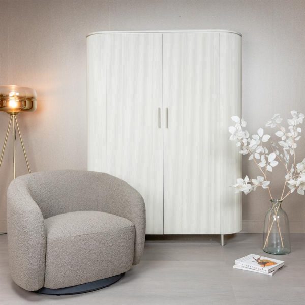 Belfast Fauteuil -fabric  Copenhagen 903 Taupe Tower Living - Afbeelding 2