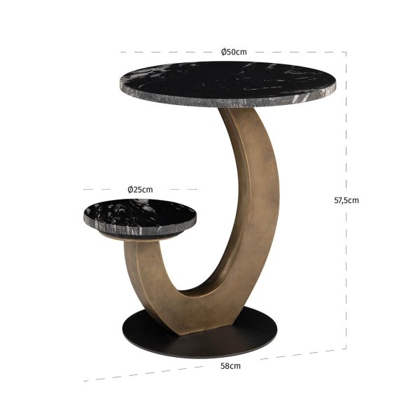 Bijzettafel Tibby (Black) Richmond Interiors - Afbeelding 4