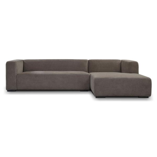 Glasgow 2 5-AL + Chaise R - Enjoy 456 Iron Grey Tower Living