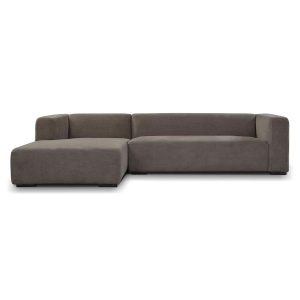 Glasgow 2 5-AR + Chaise L - Enjoy 456 Iron Grey Tower Living