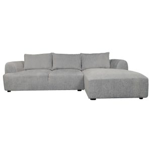 Canterbury 2 5-AL + Chaise R - Mona 120 Taupe Tower Living