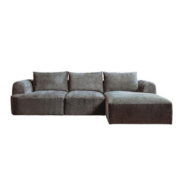 Canterbury 2 5-AL + Chaise R - Mona 464 Cement Grey Tower Living