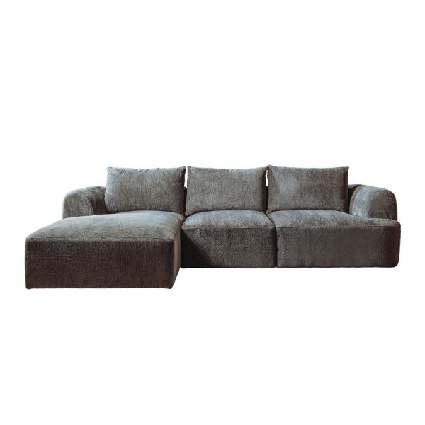 Canterbury 2 5-AR + Chaise L - Mona 464 Cement Grey Tower Living