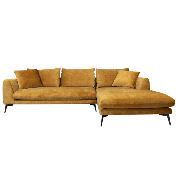 Nottingham  2 5-AL + Chaise R - Adore 015 Yellow Orange Tower Living