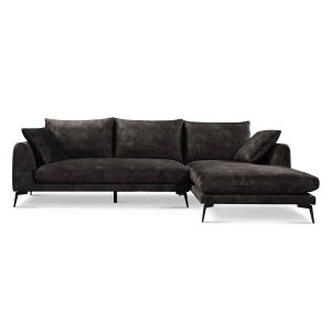 Nottingham  2 5-AL + Chaise R - Adore 029 Anthracite Grey Tower Living