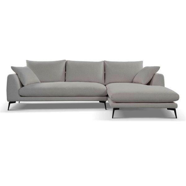 Nottingham 2 5-AL + Chaise R - Copenhagen 803 Cement Grey Tower Living