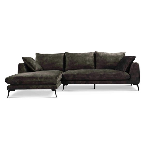 Nottingham  2 5-AR + Chaise L - Adore 017 Grey Olive Tower Living