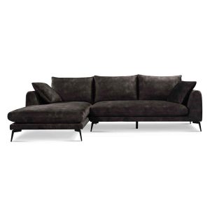 Nottingham  2 5-AR + Chaise L - Adore 029 Anthracite Grey Tower Living