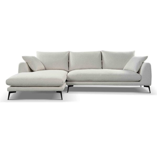 Nottingham 2 5-AR + Chaise L - Copenhagen 900 Light Ivory Tower Living
