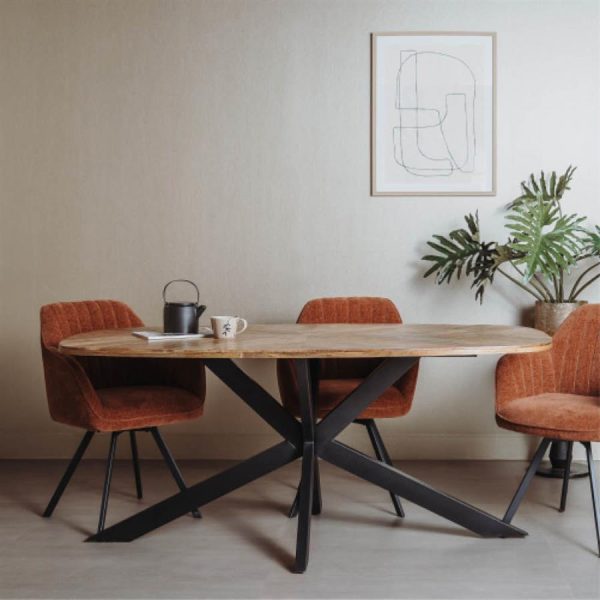 Silvi Eetkamertafel naturel 180 cm Tower Living - Afbeelding 3