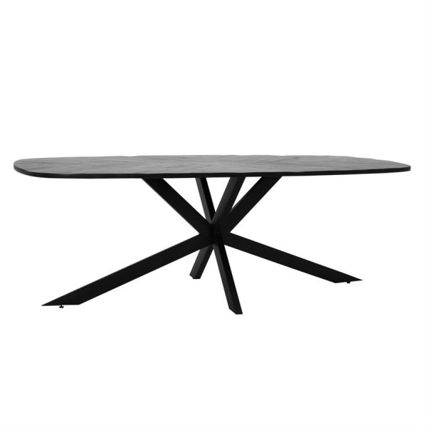 Silvi Eetkamertafel zwart 200 cm Tower Living