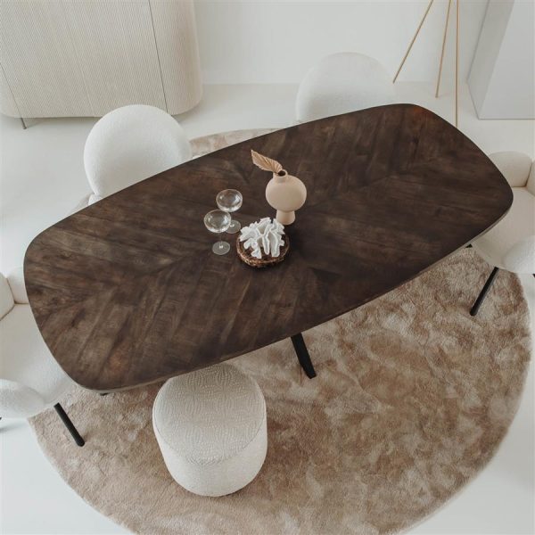 Silvi Eetkamertafel olijfbruin 220 cm Tower Living - Afbeelding 3