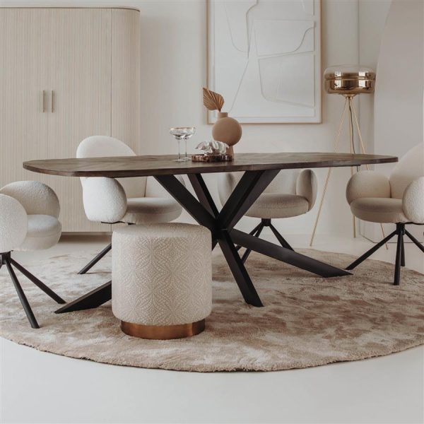 Silvi Eetkamertafel olijfbruin 220 cm Tower Living - Afbeelding 2