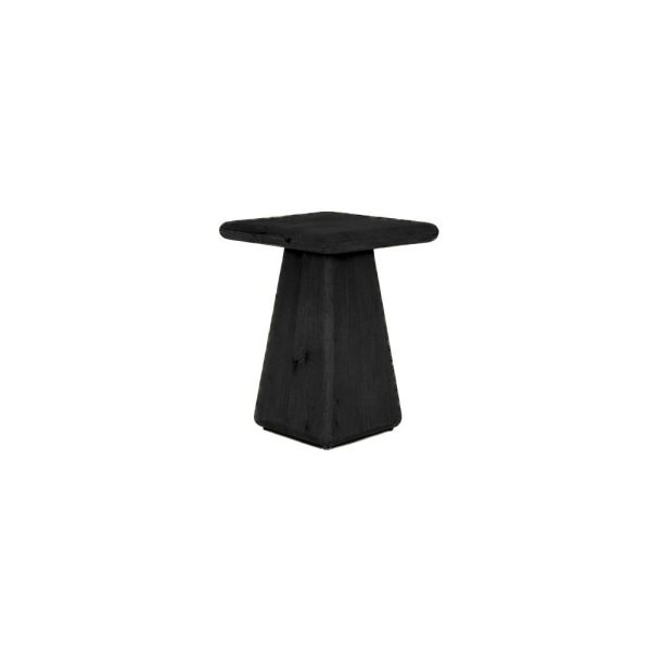 Asti Bijzettafel vierkant zwart 40 cm Tower Living
