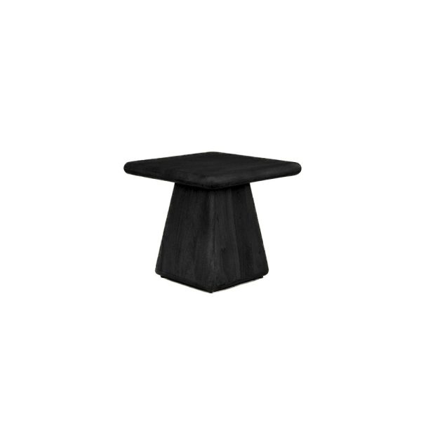 Asti Bijzettafel vierkant zwart 60 cm Tower Living