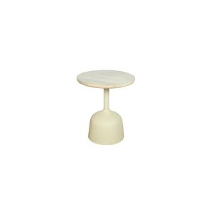 Elba Bijzettafel gebroken wit rond 40 sm Tower Living