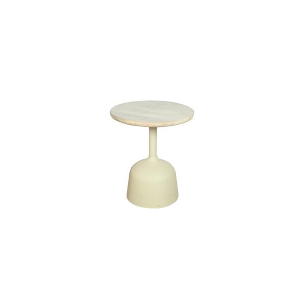 Elba Bijzettafel gebroken wit rond 40 sm Tower Living