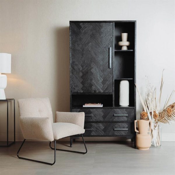 Dante Fauteuil - fabric Teddy MJ83 Light brown Tower Living - Afbeelding 2