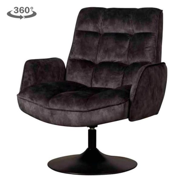 Tropea Fauteuil - Adore dark grey 29 (draaibaar) Tower Living