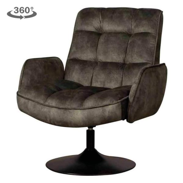 Tropea Fauteuil - Adore dark green 17 (draaibaar) Tower Living