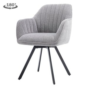 Bruno Armstoel -  fabric Nature 452 Blue grey (draaibaar) Tower Living